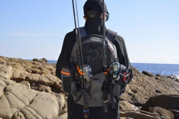 Spezieller Rucksack zum Angeln